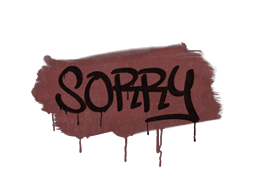 Sorry (Brick Red)