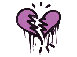 Broken Heart (Bazooka Pink)