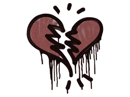 Broken Heart (Brick Red)