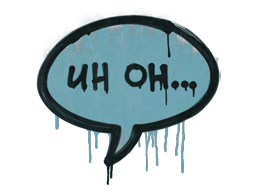 Uh Oh (Wire Blue)